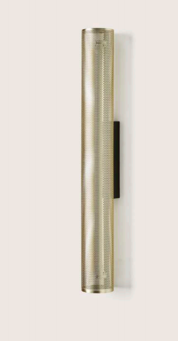 AROMAS FITO Kinkiet 1xT8 LED 14W 3000K  SHINNY GOLD RACK SHADE / BLACK MARBLE BASE