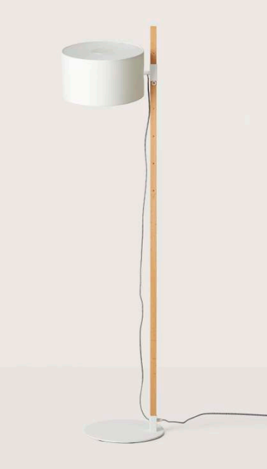 AROMAS RIU LAMPA PODŁOGOWA / STOLIKOWA 1XE27  BEECH WOOD/WHITE