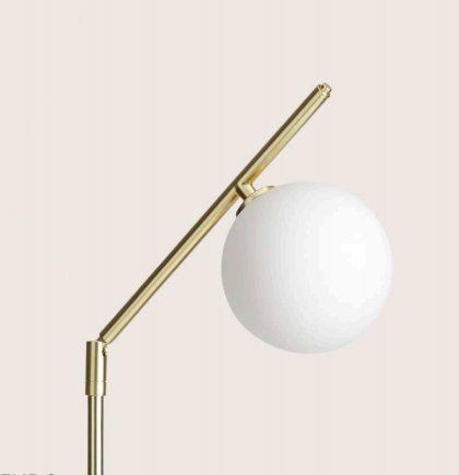 AROMAS ENDO LAMPA PODŁOGOWA / STOLIKOWA 1XG9 5W 2700K  CHROME/OPAL GLASS SHADE