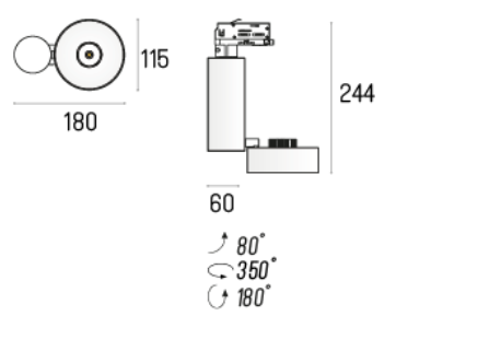 Labra ROBOTIC R1 Adaptor 3F - edge.LED 12W On-Off