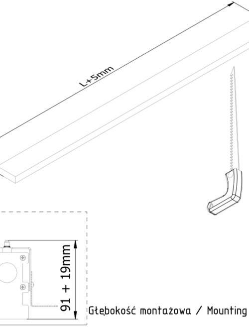 Labra RAY WP - LIGHTLINE LP 1130 25W On-Off