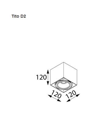 CLEONI TITO D2 stropowy max. 1x13W GU10 230V bia¸y sygna¸owy (mat struktura) RAL 9003