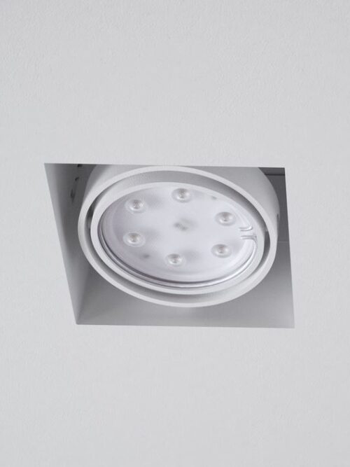 CLEONI GUTAR B1Ahd wpust stropowy bezramkowy max. 1x35W GU10 230V bia¸y sygna¸owy (mat struktura) RAL 9003