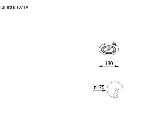CLEONI GIULIETTA A1Ah AR111 wpust stropowy max. 1x60W G53 12V bia¸y sygna¸owy (mat struktura) RAL 9003