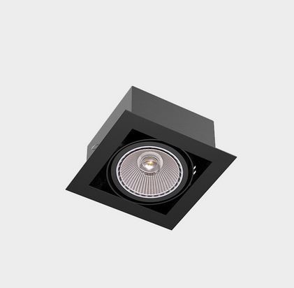 CLEONI MARA P1Ah AR111 wpust stropowy max. 1x60W G53 12V bia¸y sygna¸owy (mat struktura) RAL 9003