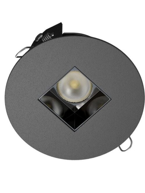 CLEONI NILS HL wpust stropowy 3W/320lm/18D/930 bia¸y sygna¸owy (mat struktura) RAL 9003