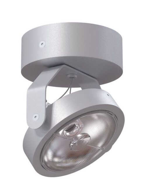 CLEONI ZETA C1Sh AR111 stropowy max. 1x60W G53 12V/AC bia¸y sygna¸owy (mat struktura) RAL 9003