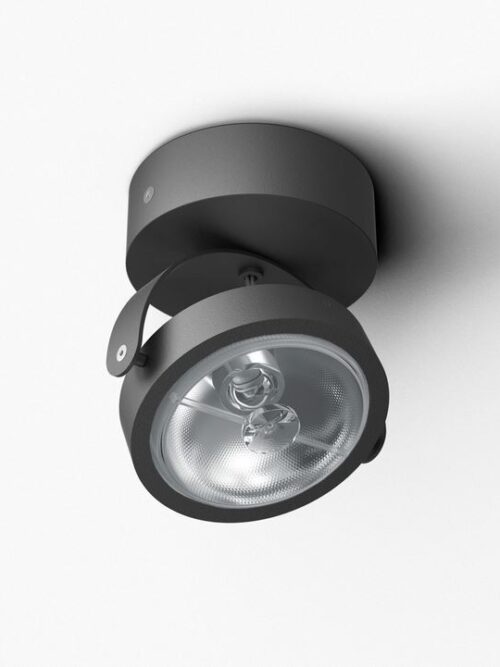CLEONI DEDRA C1Sh AR111 stropowy max. 1x60W G53 12V/AC bia¸y sygna¸owy (mat struktura) RAL 9003