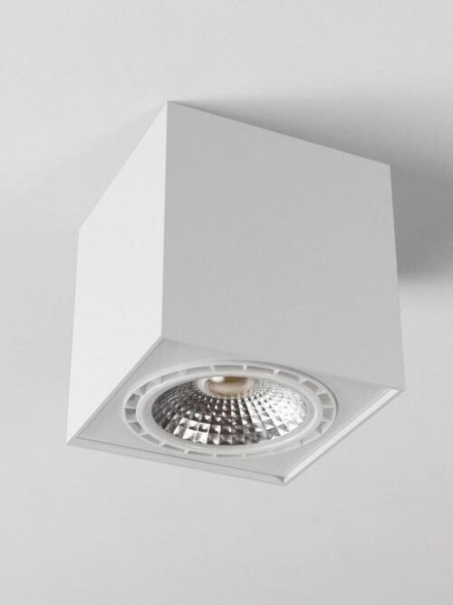CLEONI PINTO A1Sh AR111 stropowy max. 1x100W G53 12V/AC bia¸y sygna¸owy (mat struktura) RAL 9003