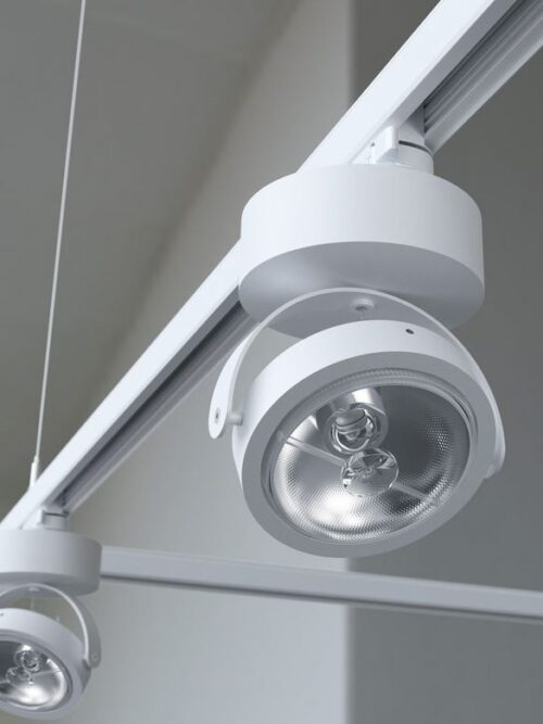 CLEONI DEDRA A1Th AR111 projektor track max. 1x60W G53 12V/AC bia¸y sygna¸owy (mat struktura) RAL 9003