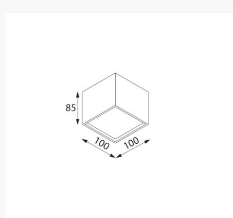 CLEONI STER Z/D/B kinkiet LED 12W/1164lm/3000K 230V bia¸y sygna¸owy (mat struktura) RAL 9003