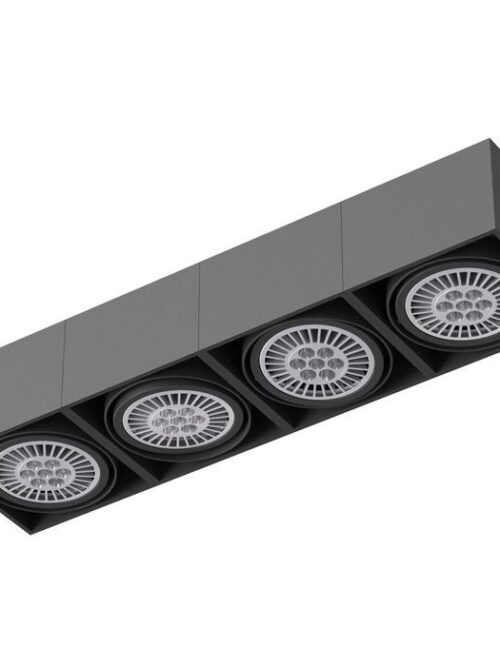 CLEONI TUZ C4Sh AR111 stropowy max. 1x60W G53 12V/AC bia¸y sygna¸owy (mat struktura) RAL 9003