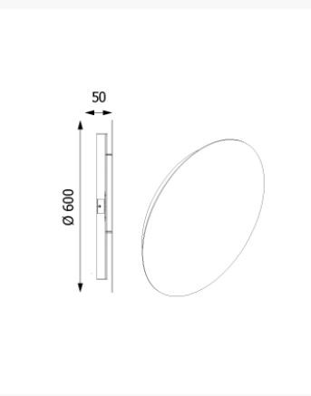 CLEONI LAKari 300 kinkiet LED 4W/388lm/3000K 230V bia¸y sygna¸owy (mat struktura) RAL 9003