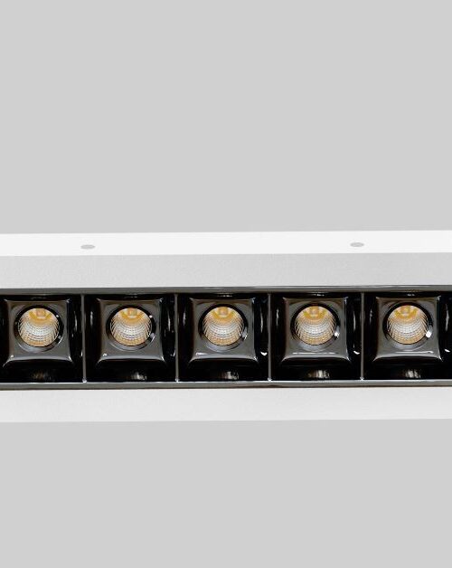 CLEONI DENON RT wpust stropowy 15W/1500lm/18D/930 bia¸y sygna¸owy (mat struktura) RAL 9003