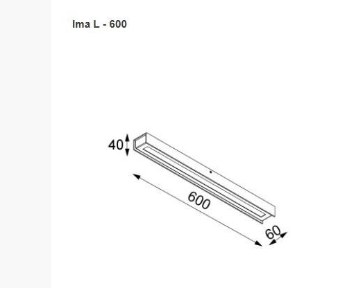 CLEONI IMA 600 plafon LED 18W/1746lm/3000K 230V bia¸y sygna¸owy (mat struktura) RAL 9003