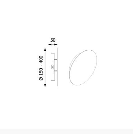 CLEONI LAKari 400 kinkiet LED 4W/388lm/3000K 230V bia¸y sygna¸owy (mat struktura) RAL 9003