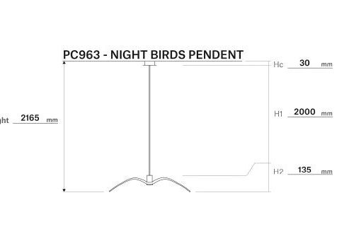 Brokis NIGHT BIRDS PENDENT 2