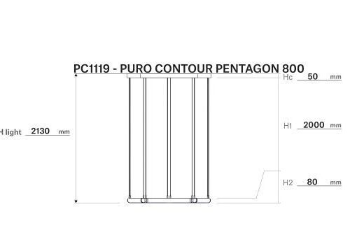 Brokis PURO CONTOUR PENTAGON 800