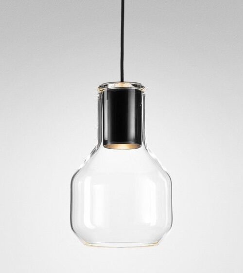 AQForm lampa wisząca MODERN GLASS Barrel TP GU10 fi50 Phase-Control czarny mat