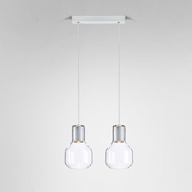 AQForm lampa wisząca MODERN GLASS Barrel TP GU10 x2 Phase-Control alu mat