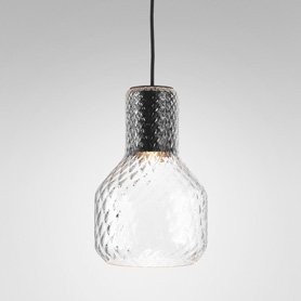 AQForm lampa wisząca MODERN GLASS Barrel TR GU10 fi50 Phase-Control czarny mat