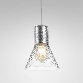 AQForm lampa wisząca MODERN GLASS Flared TR E27 fi50 Phase-Control alu mat