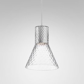 AQForm lampa wisząca MODERN GLASS Flared TR GU10 fi50 Phase-Control alu mat