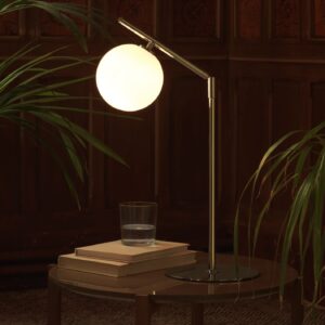 Aromas Lampa stolikowa ENDO metal, szkło