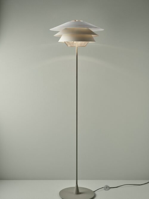 B.LUX  Lampa podłogowa OVERLAY F GREY GLASS DARK BLUE/LIGHT BLUE/BEIGE