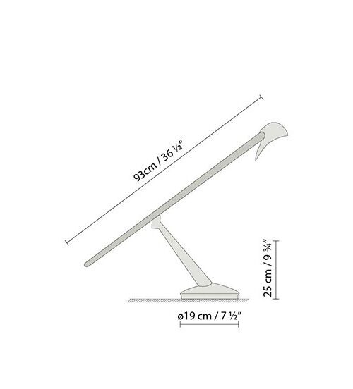 B.LUX Lampa Stolikowa BLUEBIRD T LED RAW