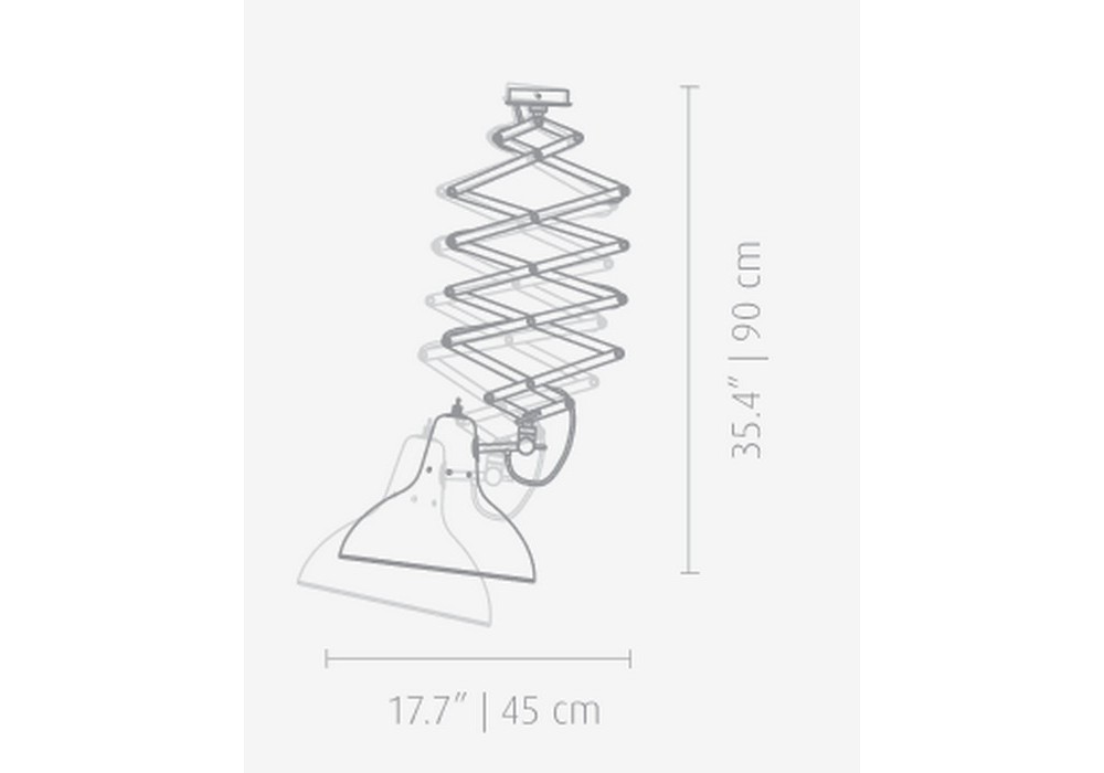 DelightFull Żyrandol DIANA mosiądz aluminium