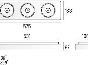 LABRA natynkowe LAVA X3 NT edge.LED