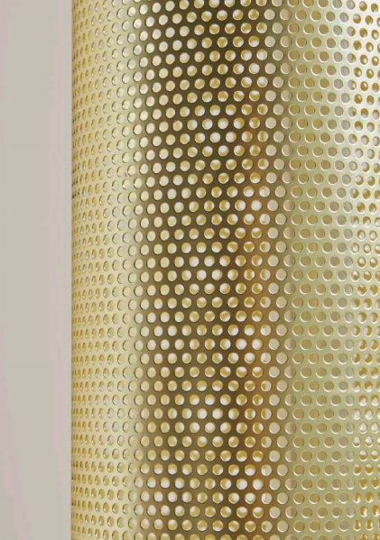 AROMAS FITO LAMPA PODŁOGOWA / STOLIKOWA 1xT8 LED 14W 3000K  SHINNY GOLD RACK SHADE / BLACK MARBLE BASE
