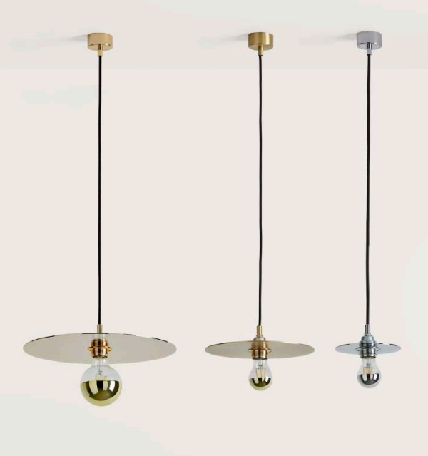 AROMAS dysk 15 Lampa wisząca 1xE27  CHROME dysk 15cm