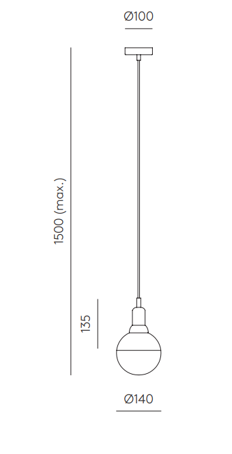 AROMAS HELMET Lampa wisząca 1xE27 CHROME
