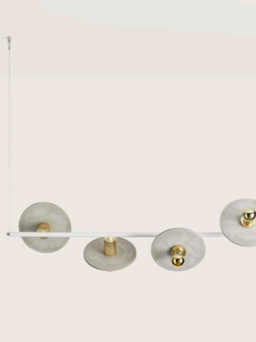 AROMAS OH LALA Lampa wisząca 4xE27 MATT BLACK / DETAILS MATT BRASS