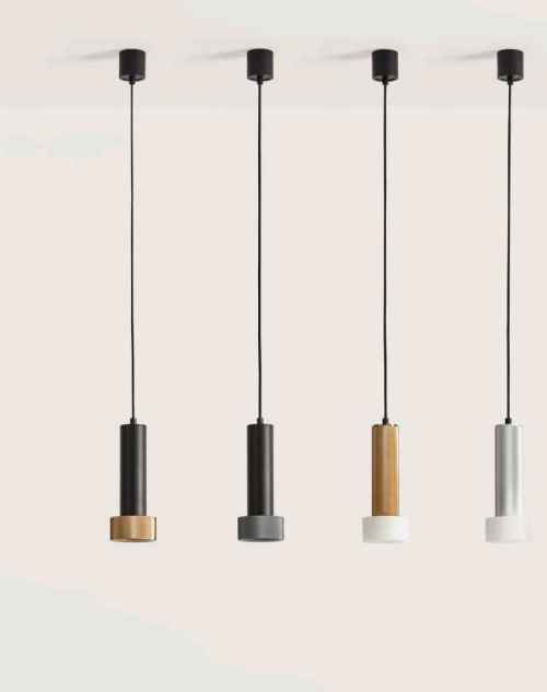 AROMAS FOCUS Lampa wisząca 1xGU10 5W 3000K  AGED GOLS / ALABASTER HEAD