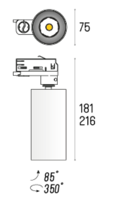 Labra TEXO XL.75 LED G2 14W 1050lm Adaptor 3F H115