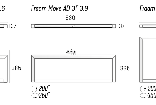 Labra FRAAM MOVE G2 6.6 Adaptor 3F DALI