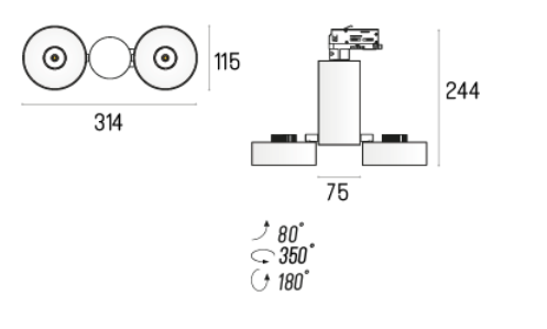 Labra ROBOTIC R1 Adaptor 3F - edge.LED 6.5W PhaseCut