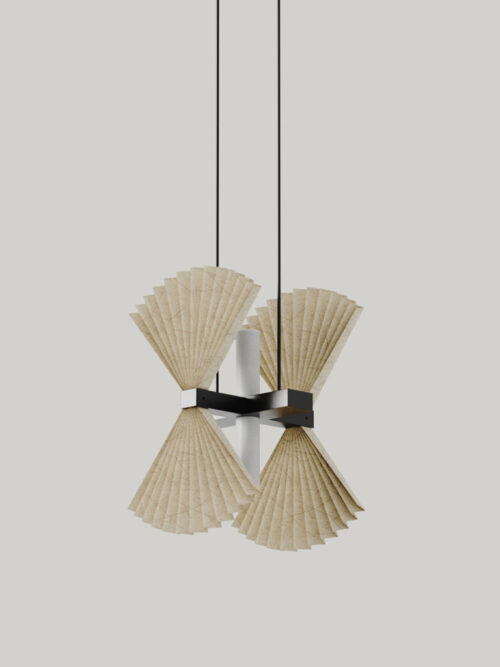 Lampa wisząca Hita szer. 18,7 cm pergamin