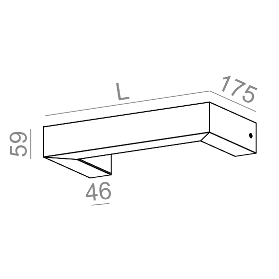 AQForm Kinkiet Baset 98 LED L930 4,5W 3000K biały mat
