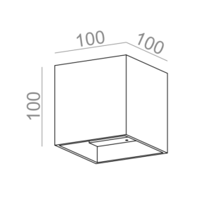 AQForm Kinkiet MAXI CUBE LED 230V 4W 3000K Phase-Control biały mat