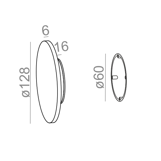 AQForm Kinkiet MAXI POINT round LED 230V 4W 3000K Phase-Control czarny mat