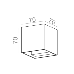 AQForm Kinkiet MINI CUBE LED 230V M930 4W 3000K Phase-Control biały mat