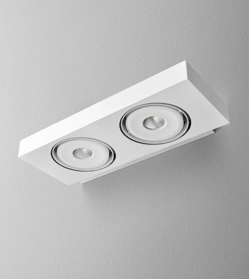 AQForm Kinkiet SLEEK 111x2 QRLED L930 38° 12,5W 3000K Phase-Control biały mat