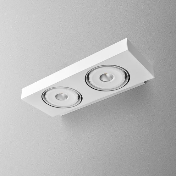 AQForm Kinkiet SLEEK 111x2 QRLED L930 38° 12,5W 3000K Phase-Control biały mat