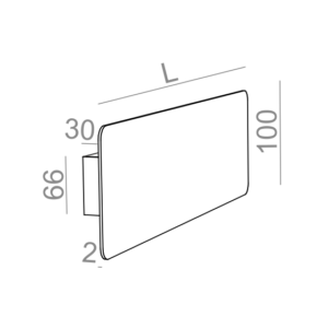AQForm Kinkiet SMART PANEL GL oval 35 LED L930 8,5W 3000K czarny mat