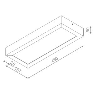 AQForm Lampa natynkowa BLOS 2 LED hermetic L930 biały mat