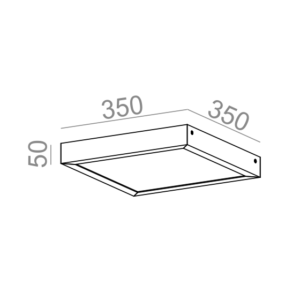 AQForm Lampa natynkowa BLOS mini LED hermetic L930 biały mat